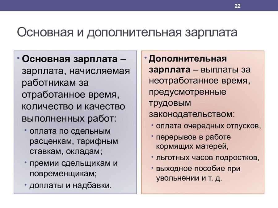 Основная заработная плата определение значения и важность в современной экономике