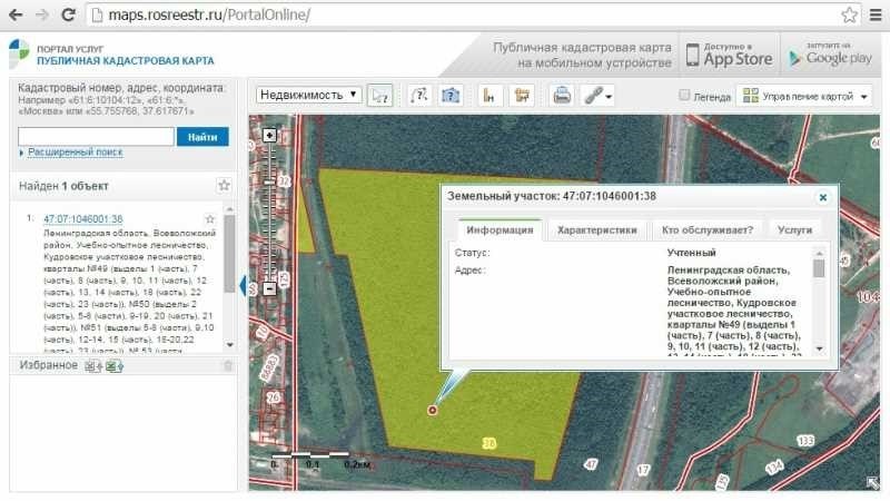 Публичная кадастровая карта санкт-петербурга быстрый доступ к данным о недвижимости